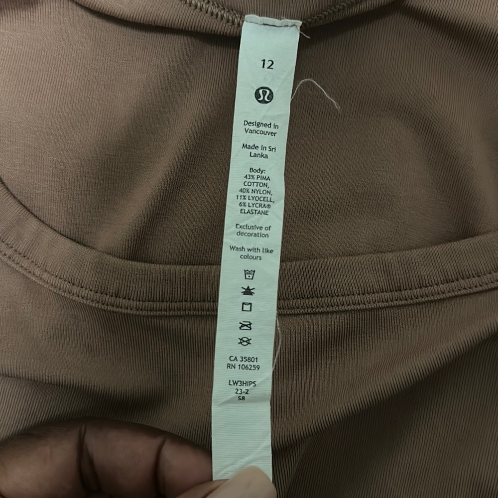 Lululemon Ribbed held tight Tee - Picture 4 of 5